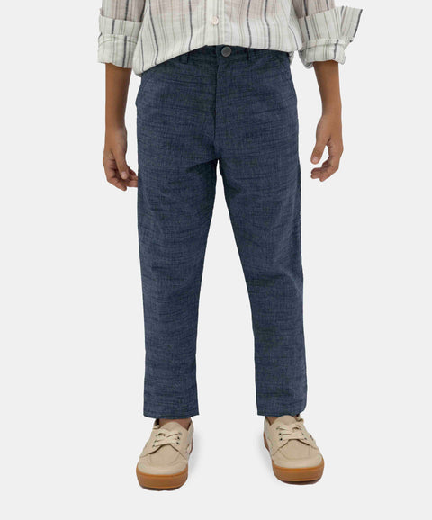 Pantalón Formal Para Niño En Drill Color Azul Navy