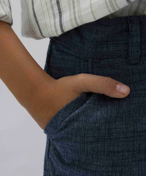 Pantalón Formal Para Niño En Drill Color Azul Navy
