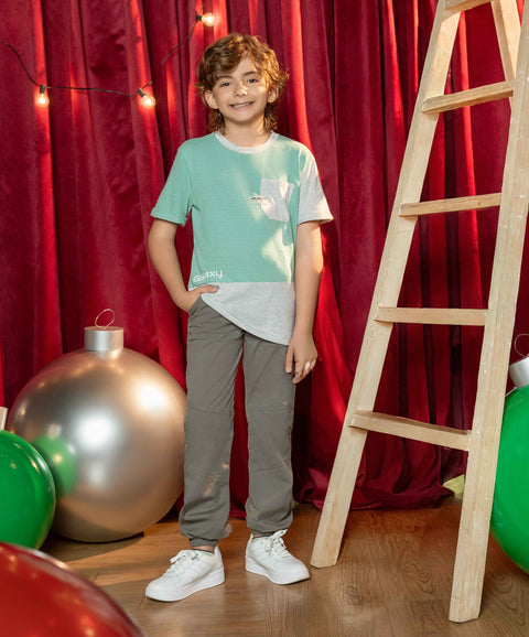 Pantalón Jogger Para Niño Color Gris Oscuro