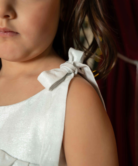 Conjunto Blusa Y Short Para Bebé Niña Color Marfil