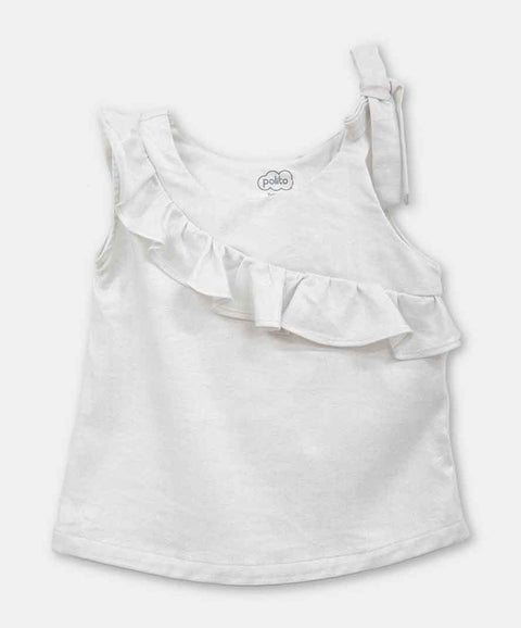 Conjunto Blusa Y Short Para Bebé Niña Color Marfil