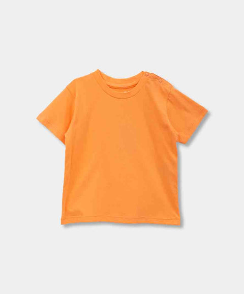 Conjunto Camiseta Y Overol Para Recién Nacido Color Kaki Y Naranja