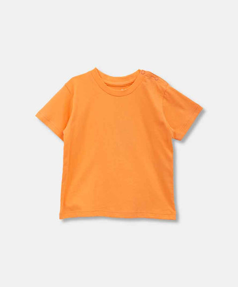 Conjunto Camiseta Y Overol Para Recién Nacido Color Kaki Y Naranja