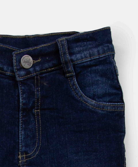 Jean Slim Para Bebé Niño En Denim Tono Medio Oscuro