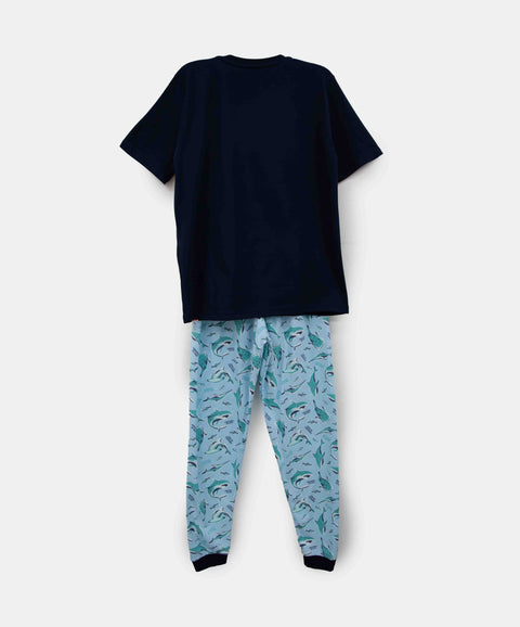 Pijama Que Alumbra Para Niño Color Azul