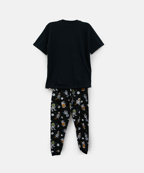 Pijama Que Alumbra Para Niño Color Negro