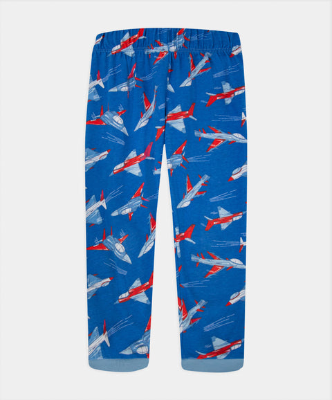 Pijama Camiseta Manga Larga Y Pantalón Para Bebé Niño Color Azul