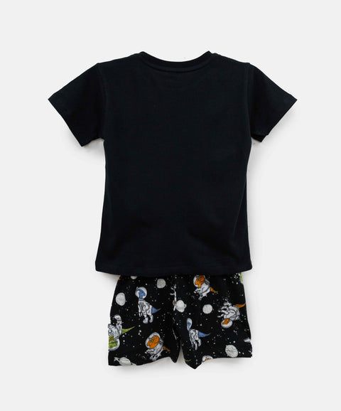 Pijama Que Alumbra Para Bebé Niño En Tela Suave Color Negro