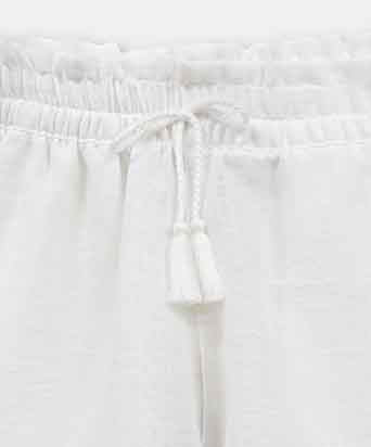 Short De Playa Para Niña Color Blanco