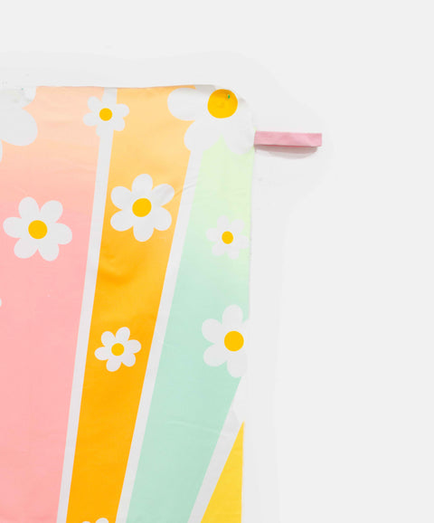 Toalla Estampada En Microfibra Para Niña Color Rosado