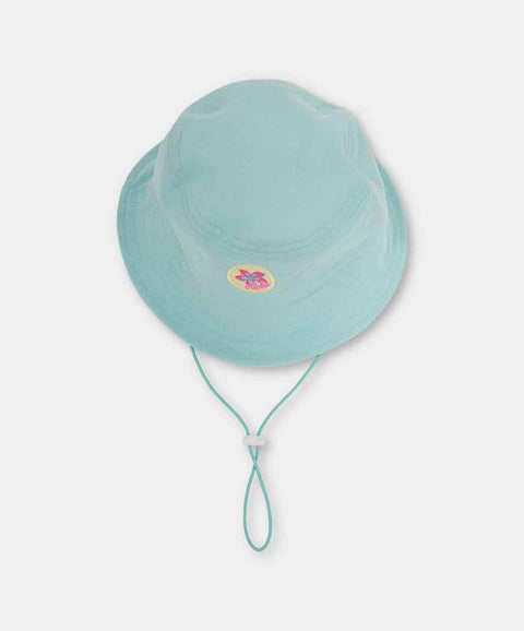 Gorro Playero Para Recién Nacida Color Verde Agua