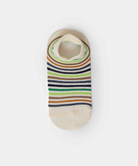 Medias Tobilleras X 2 Para Bebé Niño En Algodón Color Marfil