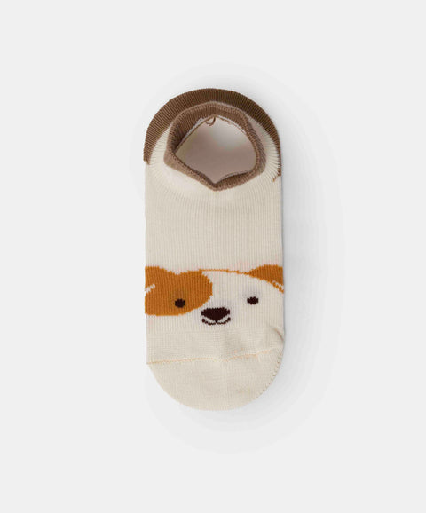Medias Tobilleras X 2 Para Bebé Niño En Algodón Color Marfil
