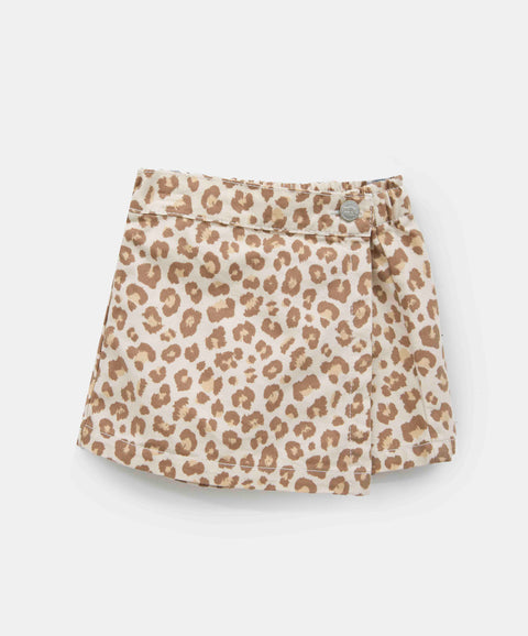 Conjunto Camiseta Y Falda Short Para Bebé Niña Color Blanco