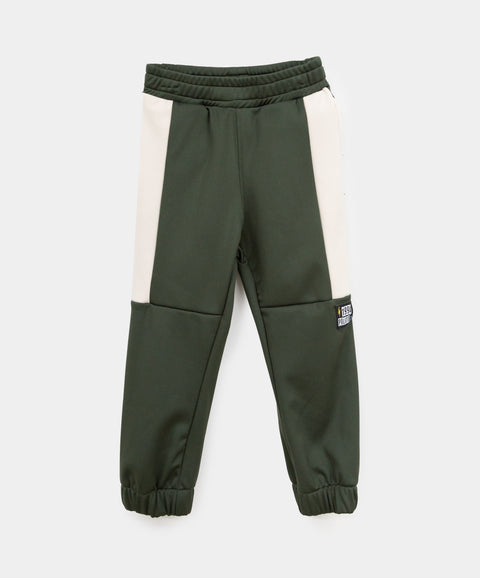 Jogger Deportivo Perchado Para Bebé Niño Color Verde Oscuro