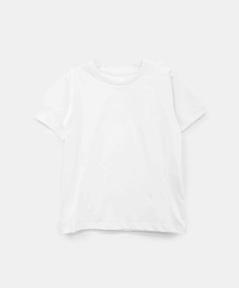 Camiseta Básica Para Bebe Niño En Tela Suave Color Blanco