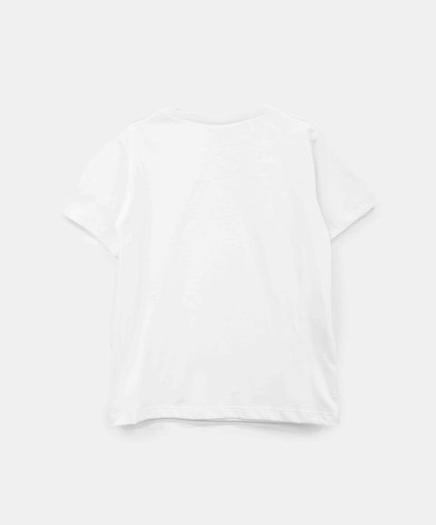 Camiseta Básica Para Bebe Niño En Tela Suave Color Blanco