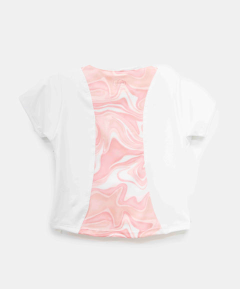 Camiseta Deportiva Para Niña En Licra Color Blanco