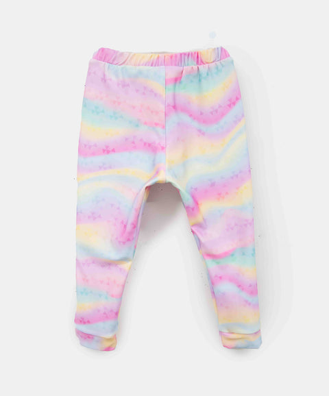 Pantalón Deportivo Estampado Para Bebé Niña En Burda Color Rosado