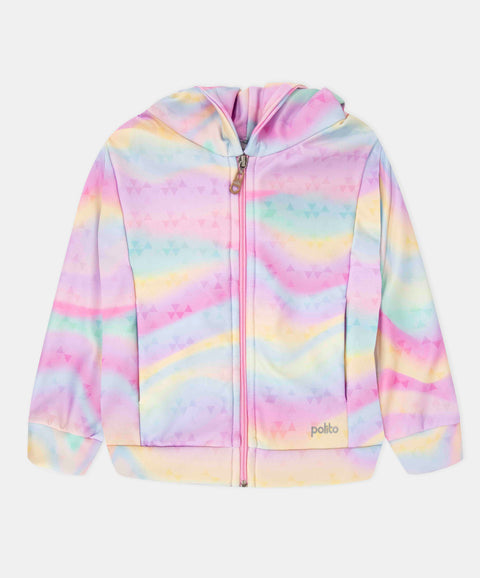 Buzo Con Chompa Para Bebé Niña En Burda Color Arcoíris