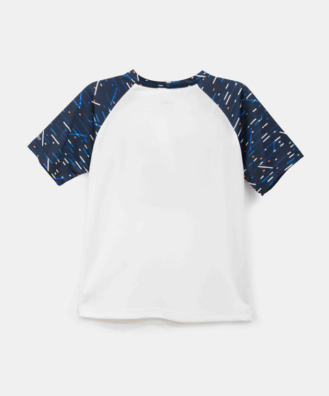 Camiseta Manga Corta Para Niño En Malla Color Blanco