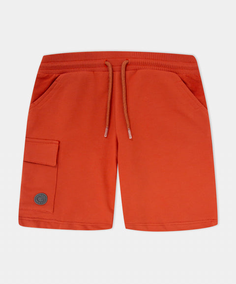 Bermuda Deportiva Para Niño En Burda Color Terracota