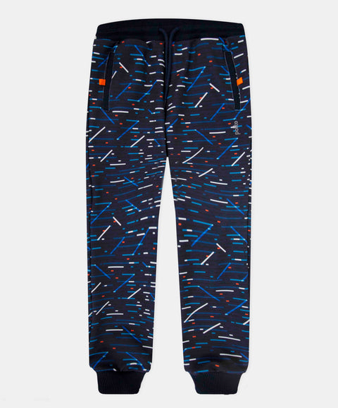 Pantalón Deportivo Para Niño En Burda Color Azul Estampado