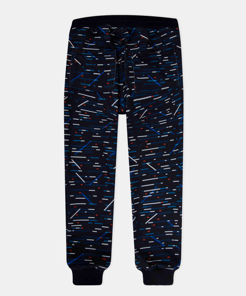Pantalón Deportivo Para Niño En Burda Color Azul Estampado