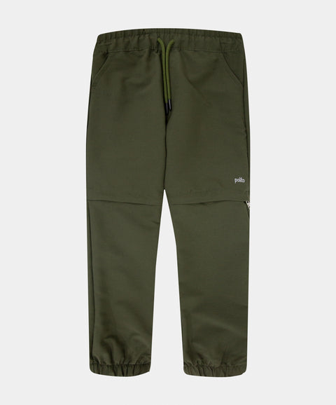 Pantalón Deportivo Convertible Para Niño Color Verde Oscuro