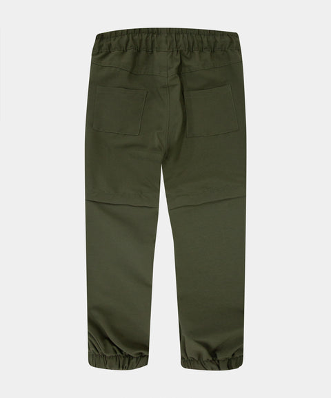Pantalón Deportivo Convertible Para Niño Color Verde Oscuro