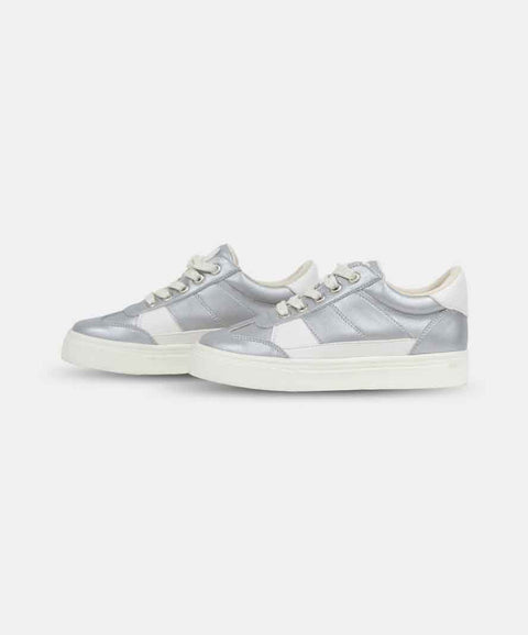 Tenis Para Niña En Material Sintético Color Plateado