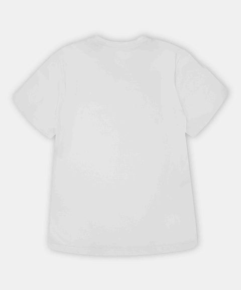Camiseta Manga Corta Para Niño En Tela Suave Color Marfil