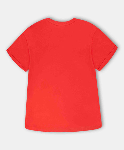 Conjunto De Camiseta Y Bermuda Para Bebé Niño Color Rojo