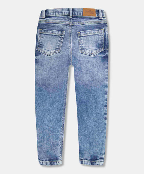 Jean Slim Para Bebé Niño En Denim Tono Medio Claro