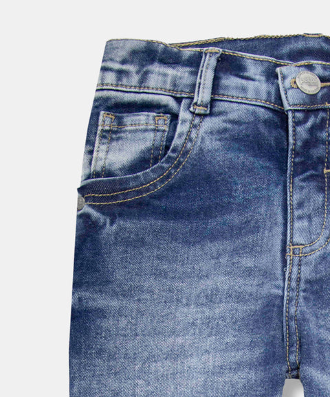 Jean Slim Para Bebé Niño En Denim Tono Medio Claro