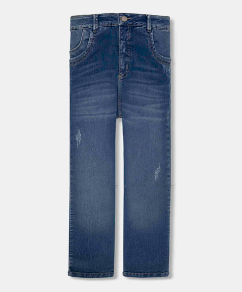 Jean Slim Para Niña En Denim Tono Medio