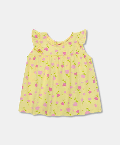 Conjunto De Camiseta Y Leggings Para Recién Nacida Color Amarillo