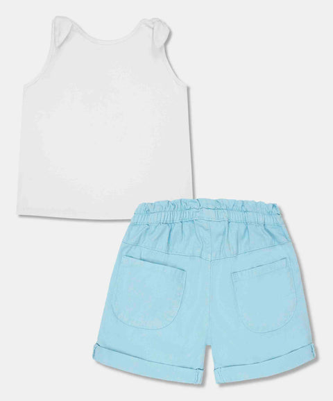 Conjunto Camiseta Y Short Para Bebé Niña Color Rosado
