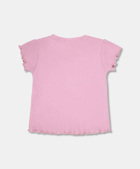 Conjunto Camiseta Y Falda Para Bebé Niña Color Rosado