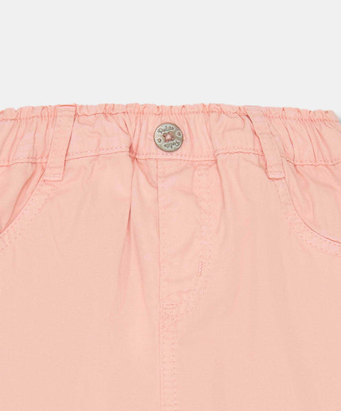 Falda Short Para Bebé Niña En Twill Color Rosado Claro
