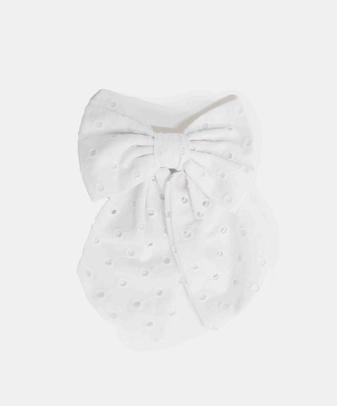 Hebilla En Moño Para Niña Color Blanco