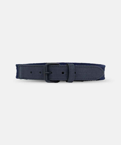 Correa Para Niño En Cuero Color Azul Oscuro