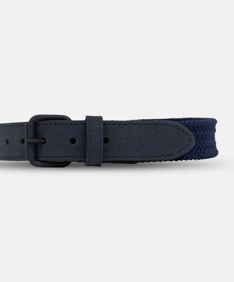 Correa Para Niño En Cuero Color Azul Oscuro