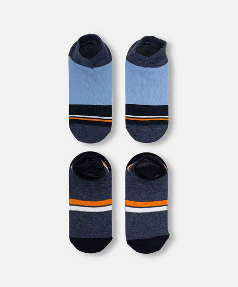 Medias Tobillera X 2 Para Niño En Algodón Color Azul