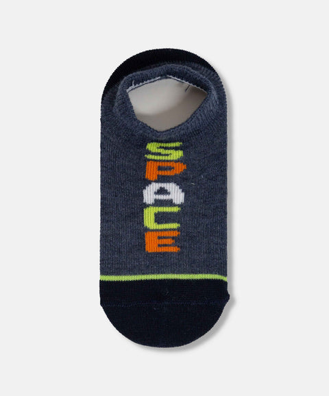 Medias Tobilleras X2 Para Bebé Niño En Algodón Color Azul Y Blanco
