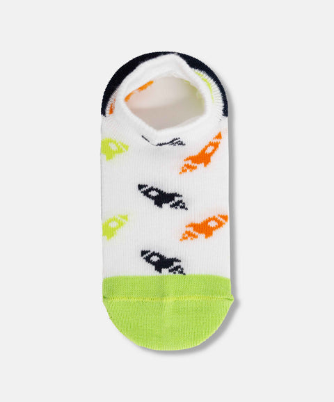 Medias Tobilleras X2 Para Bebé Niño En Algodón Color Azul Y Blanco