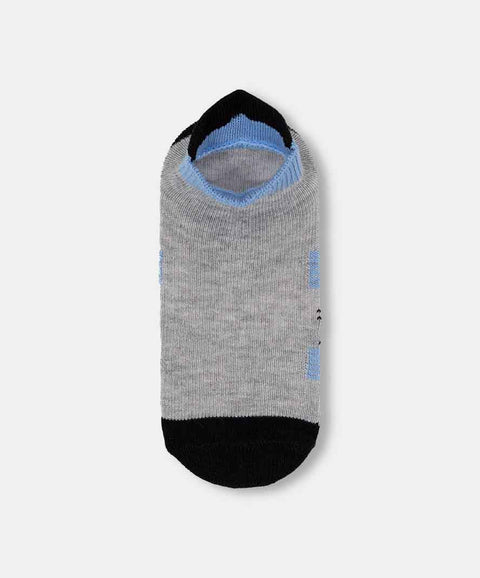 Medias Tobilleras X2 Para Bebé Niño En Algodón Color Gris Y Negro