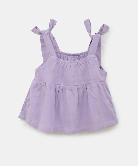 Blusa Manga Sisa Para Bebe Niña Color Lila Y Rosado