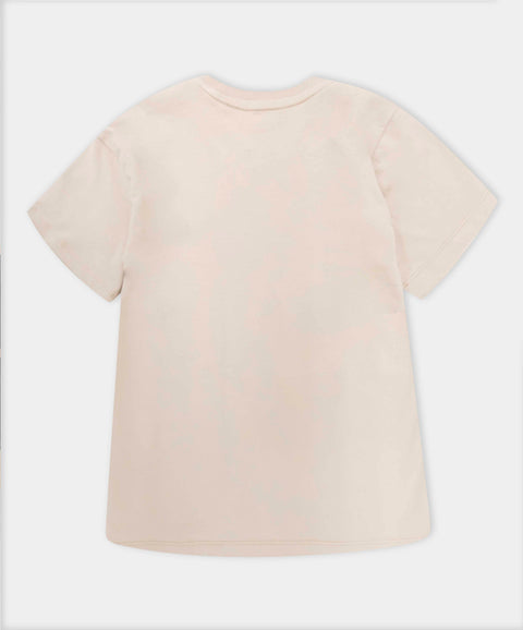 Camiseta Manga Corta Para Niño En Tela Suave Color Arena