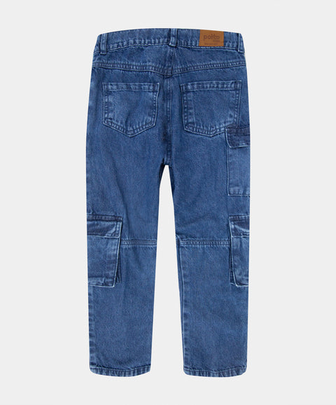 Jean Comfort Para Niño En Denim Tono Medio
